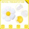 21Pcs Daisy Balloons White Flower Daisy Foil Mylar Balloons Daisy Party Decorations for Birthday Wedding Baby Shower Party Supplies(Huge Balloon X 3, Medium X 6, Small X 12)